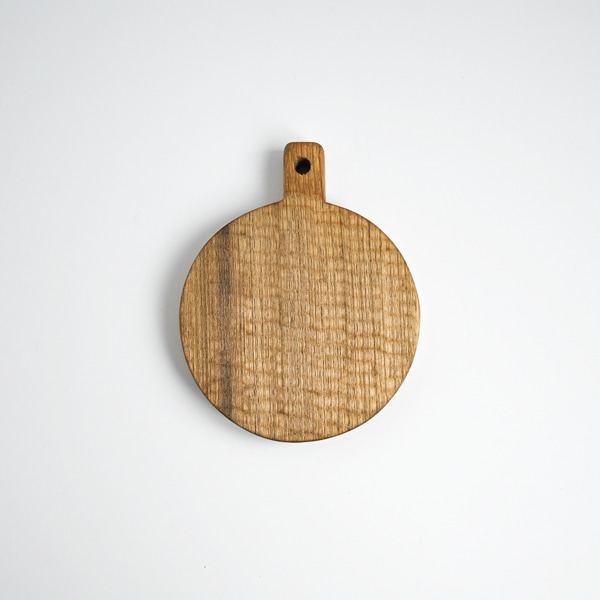 小沢賢一　カッティングボードミニ丸・彫　Φ11.5cｍ　KBM-212A