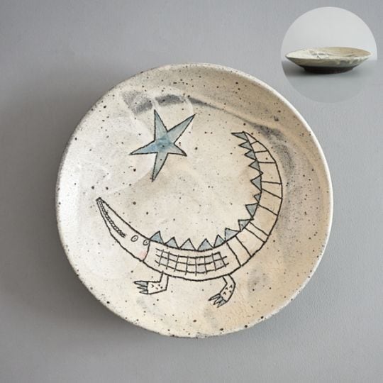 清水しおり｜8寸丸皿　Model・D