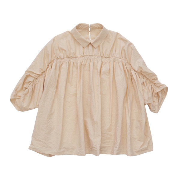 kijinokanosei ｜ シャーリングブラウス ｜ paper BG［送料無料］ 　