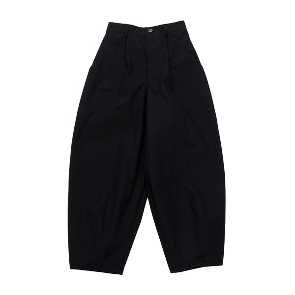 the last flower of the afternoon　⼀握の言葉　Wide tapered trousers 　Black　送料無料