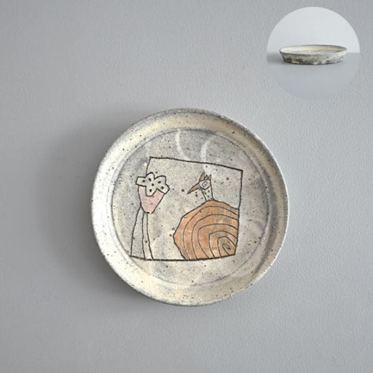 清水しおり｜5寸ドラ皿　Model・C　約 φ15cm