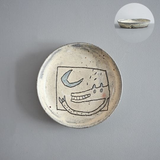 清水しおり｜5寸ドラ皿　Model・E　約 φ15cm