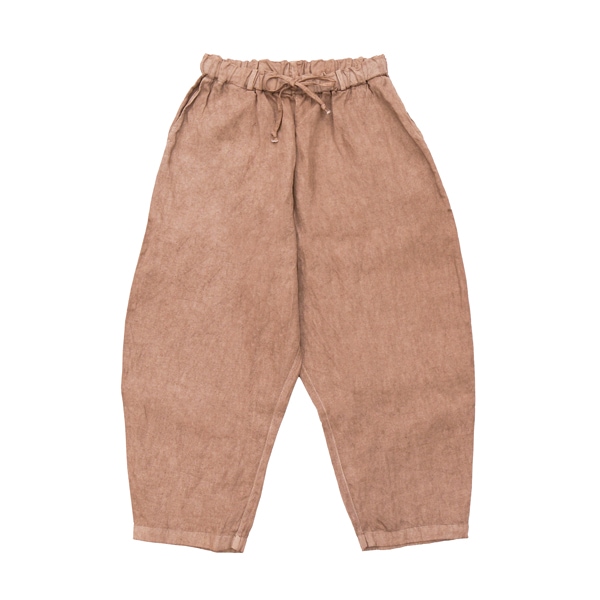 MITTAN ｜ 和紙大麻パンツ (PT-131B) ｜ ベンガラ灰茶 