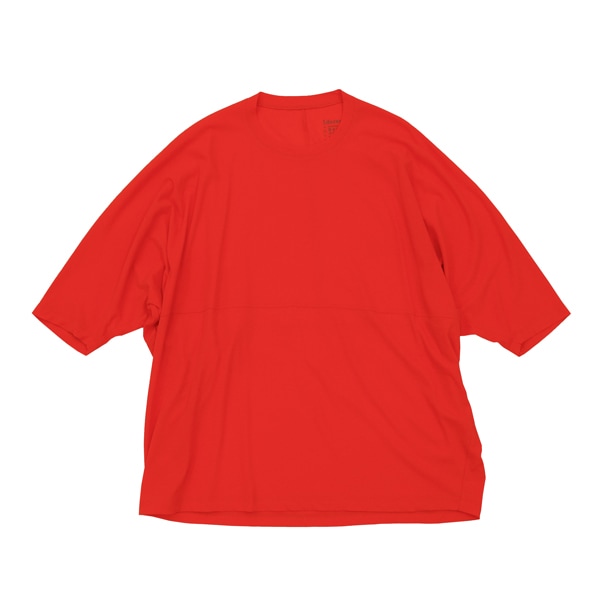 1dozen(イチダース）｜ペーパーコットン スピンドルTシャツ（770134）｜Blood Orange　