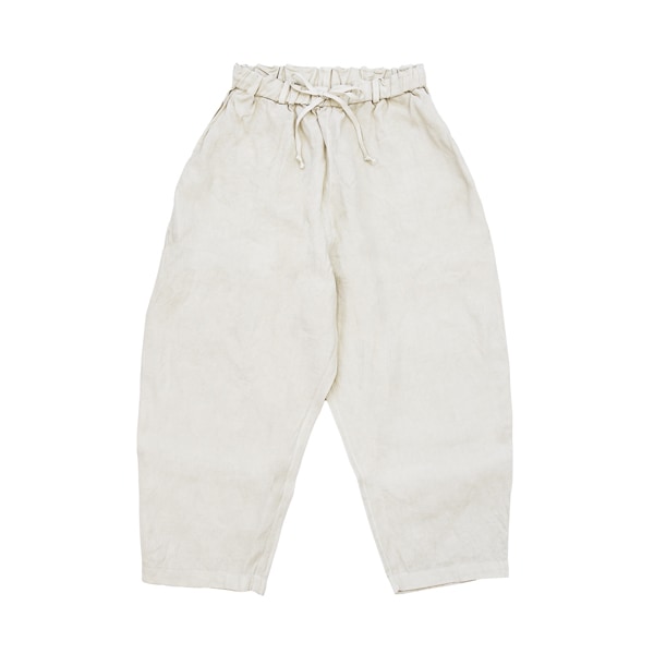 MITTAN ｜ 和紙大麻パンツ (PT-131B) ｜ ベンガラ白（ベンガラ染）