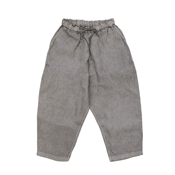 MITTAN ｜ 和紙大麻パンツ (PT-131B) ｜ 松煙（ベンガラ染）