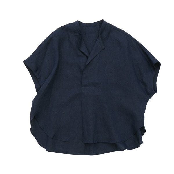 1dozen(イチダース）｜リネンオーバーブラウス（760157）｜  Navy