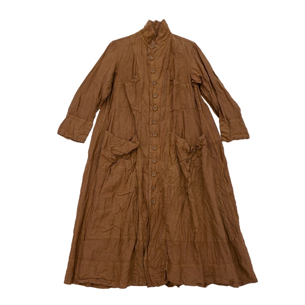 HALLELUJAH ｜ 彫刻家のローブコート ｜ Persimmon dye（柿渋染） 　　　