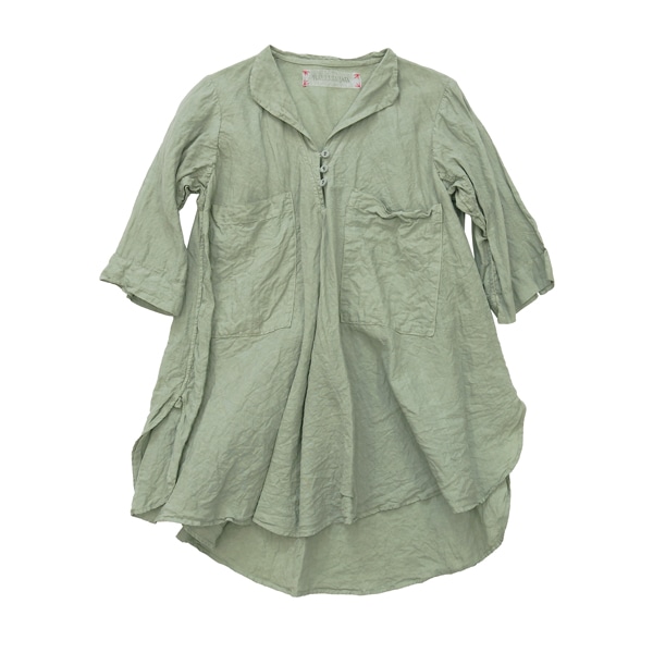 HALLELUJAH ｜ 羊飼い少年のシャツ ｜ Green Tea dye（緑茶染）　　　