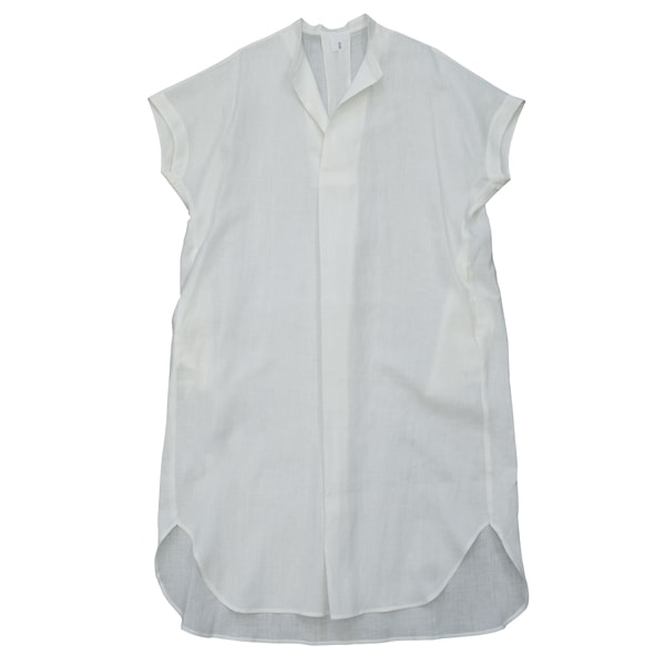 1dozen(イチダース）｜リネンロングシャツ（710139）｜  OffWhite（オフホワイト）