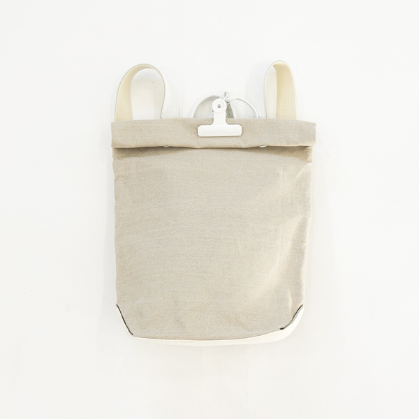 JINMON　｜CLIP Backpack medium｜ White（linen）