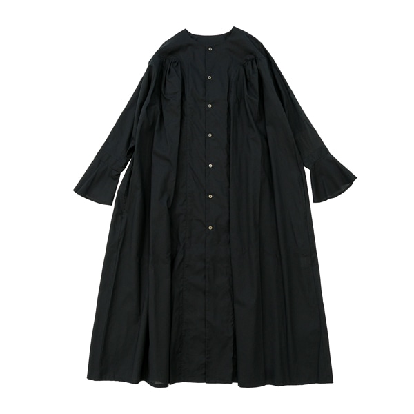 the last flower of the afternoon｜沈黙の音色　Yoke dress［Black（黒）］