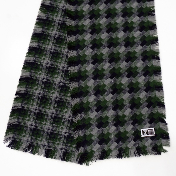 kijinokanosei ストール　“石畳- ishidatami- ”  GREEN　送料無料