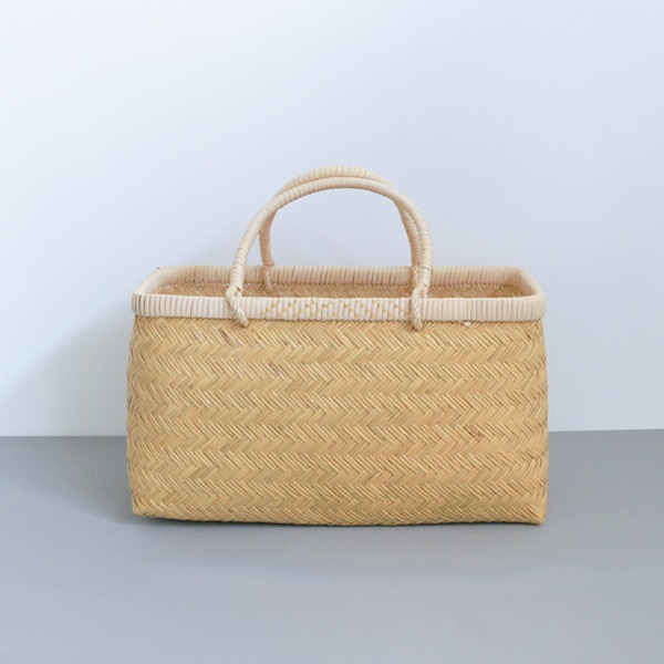 市場かご（補強あり）　特大　　21×41㎝　H24㎝