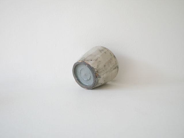 馬場勝文　刷毛目面取カップ　低