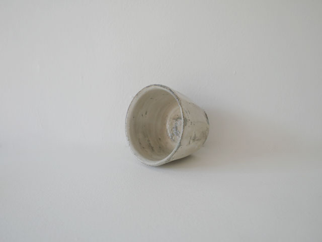 馬場勝文　刷毛目面取カップ　低