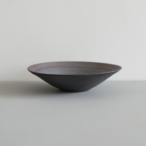 二階堂明弘 錆器リム皿（小） Φ16.5cm H4cm （おまかせ）