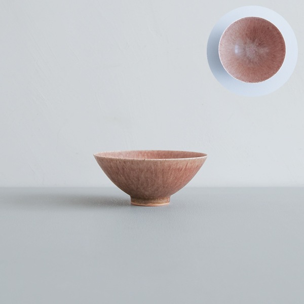 黒木泰等　あずき釉飯茶碗（小）　Φ11.5cm　H5cm