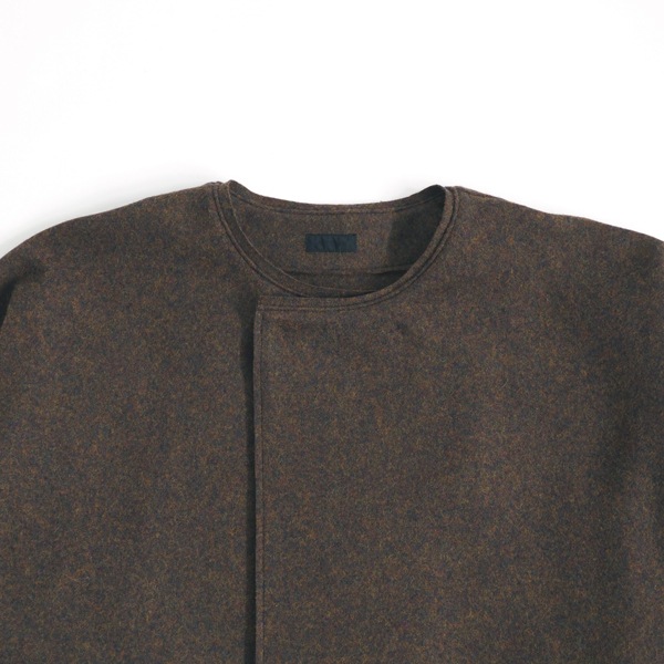 MITTAN　圧縮ウールニットコート　緑杢　送料無料