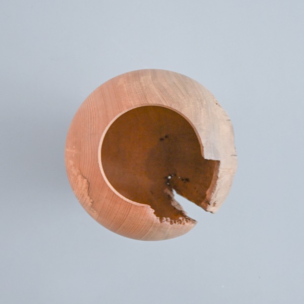 坂田琢磨　壺　楡（にれ）　Φ20cm　H26ｃｍ