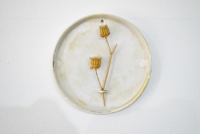 瀬川辰馬 壁掛け花器 正円