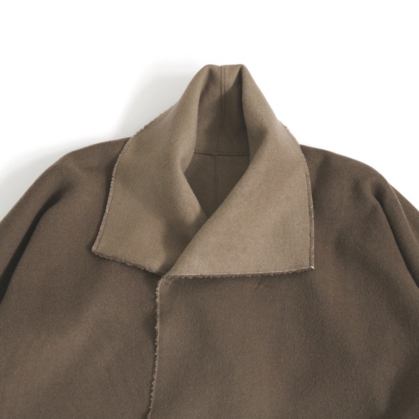 美品★MITTAN★リバーシブル　CT-33 ウールリバーコート 厚 薄茶 MITTAN ウールリバーコート厚 薄茶×茶 送料無料