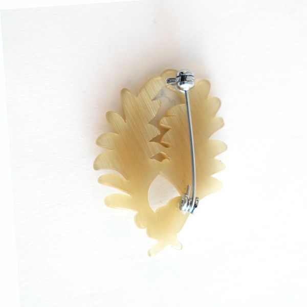 BISOU　Twin leaf 　ブローチ