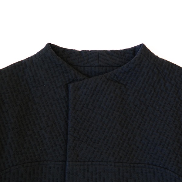 MITTAN　中わた刺し子織ジャケット　黒　送料無料