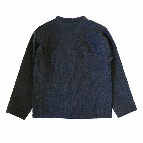 MITTAN　中わた刺し子織ジャケット　灰　送料無料