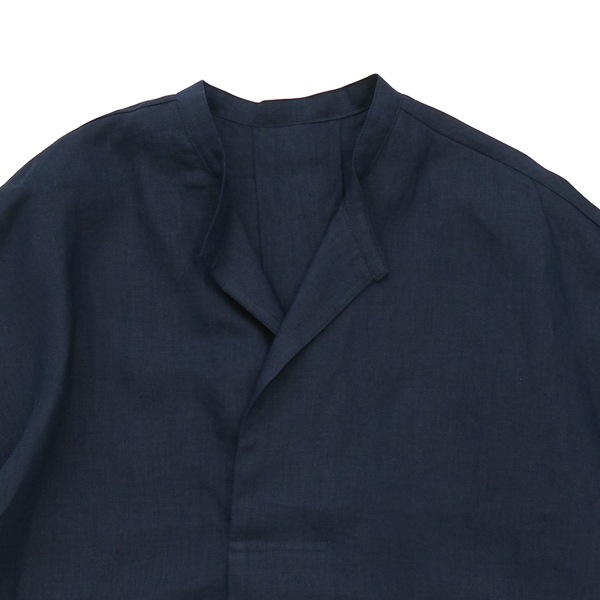 1dozen(イチダース）｜リネンオーバーブラウス（760157）｜  Navy