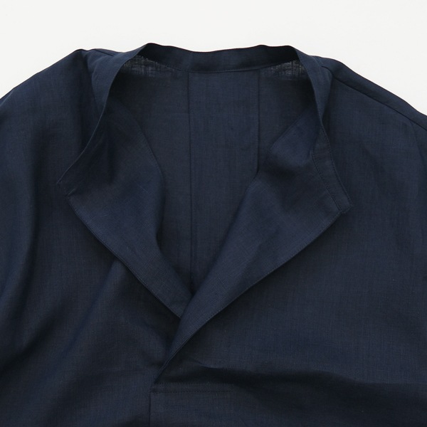 1dozen(イチダース）｜リネンオーバーブラウス（760157）｜  Navy
