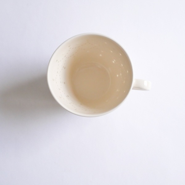 大井寛史　蛍手マグカップ　H8ｃｍ　