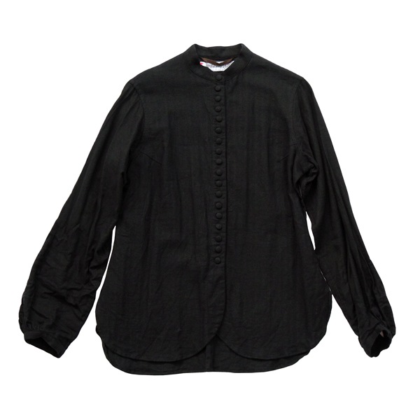 HALLELUJAH　ハレルヤ　ヴィクトリアシャツ（Herringbone Vintage) Coal Black　送料無料