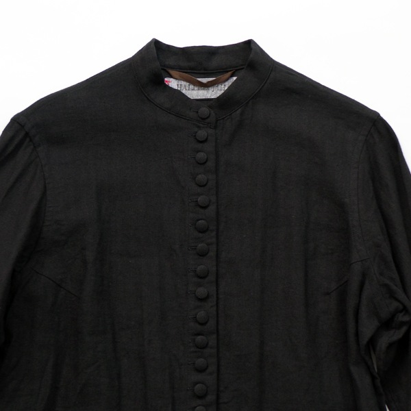 HALLELUJAH　ハレルヤ　ヴィクトリアシャツ（Herringbone Vintage) Coal Black　送料無料