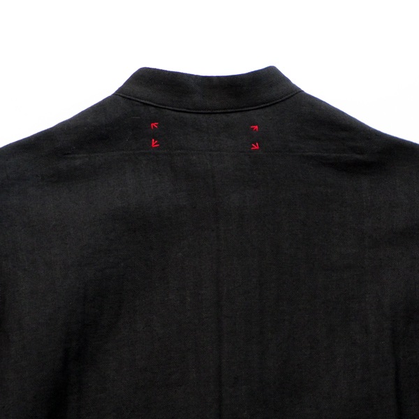 HALLELUJAH　ハレルヤ　ヴィクトリアシャツ（Herringbone Vintage) Coal Black　送料無料