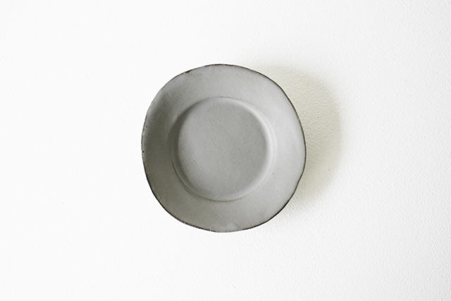 馬場勝文　土マットリム豆皿　