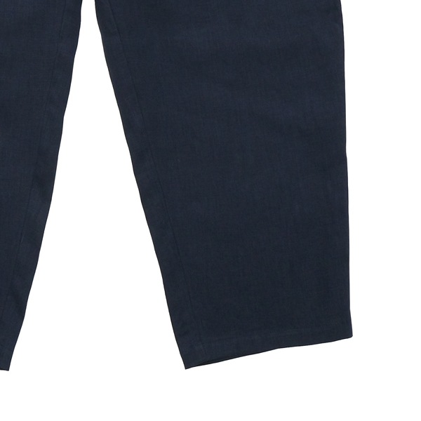 1dozen(イチダース）｜リネン２タックテーパードパンツ（750158）｜ Navy