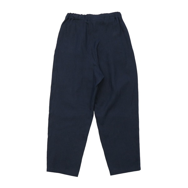 1dozen(イチダース）｜リネン２タックテーパードパンツ（750158）｜ Navy