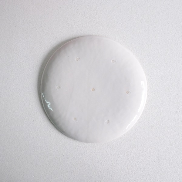 中囿義光　5寸皿 　（白・金・スカラップ）　Φ15ｃｍ