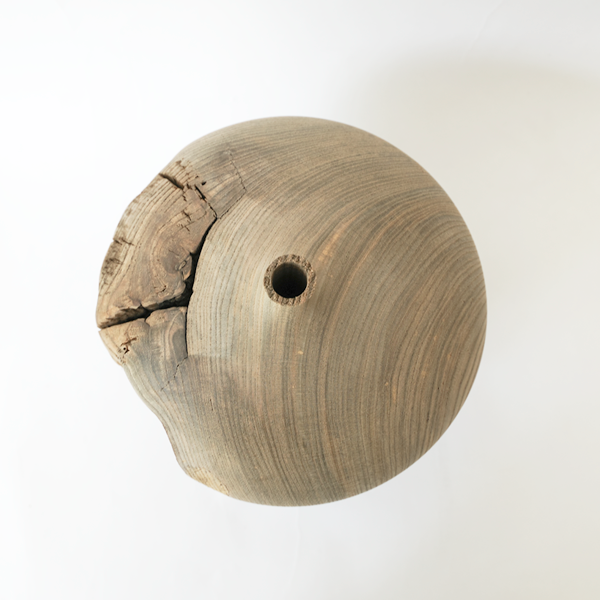 坂田琢磨　花器　神代ニレ（うもれぎ）