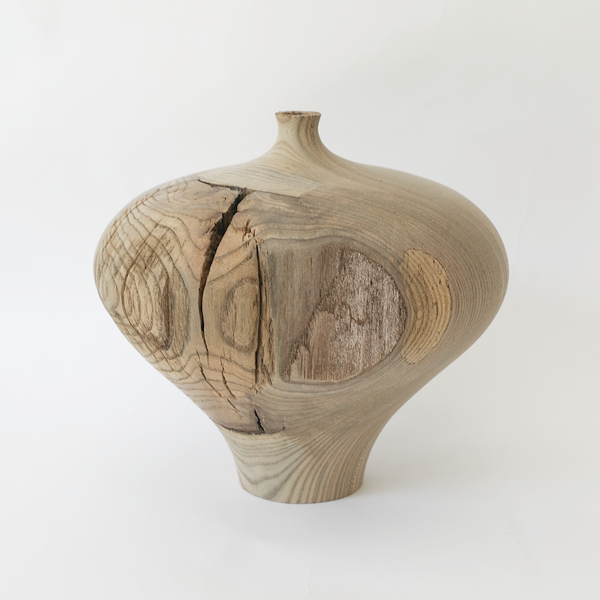 坂田琢磨　花器　神代ニレ（うもれぎ）