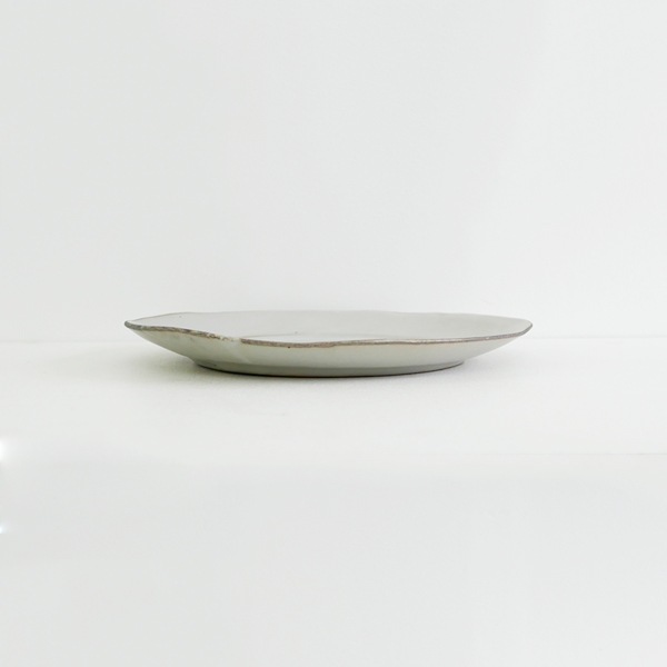 馬場勝文　土マットリム8寸皿　Φ23ｃｍ