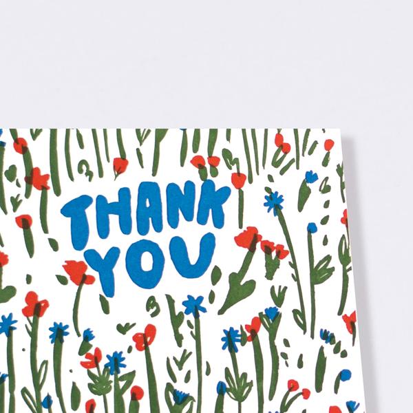 活版印刷　Thank You　（flower）