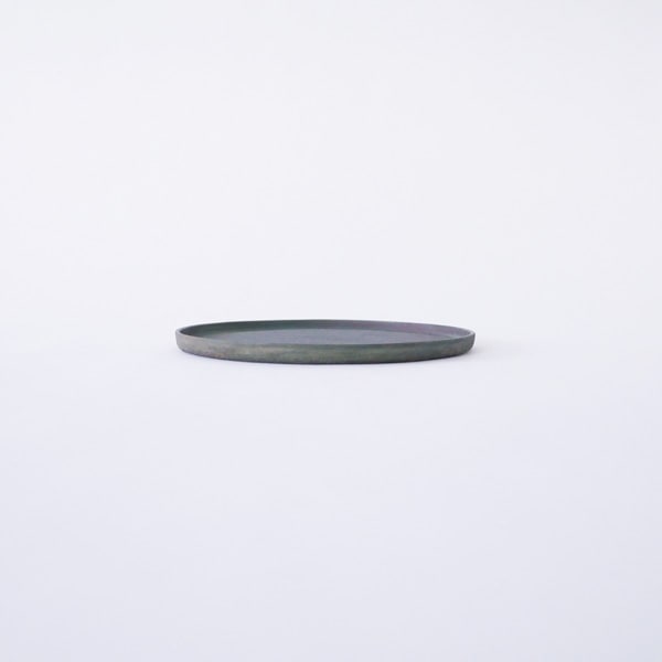 瀬川辰馬 硫化銀彩 切立プレート中 A1 Φ21.5cm