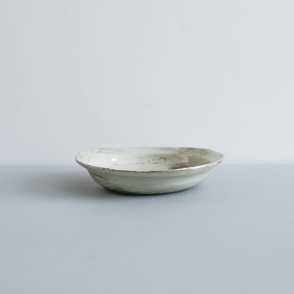 馬場勝文　刷毛目リム深鉢　中　Φ17.5cm