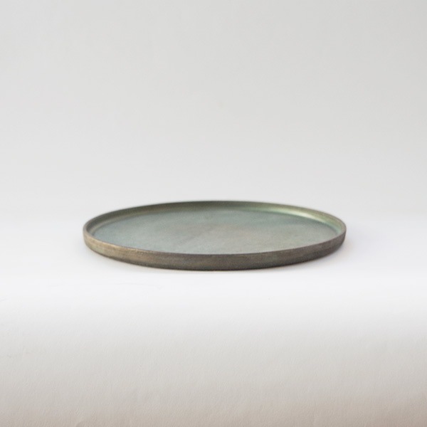 瀬川辰馬 硫化銀彩 切立プレート中 B1 Φ21.5cm