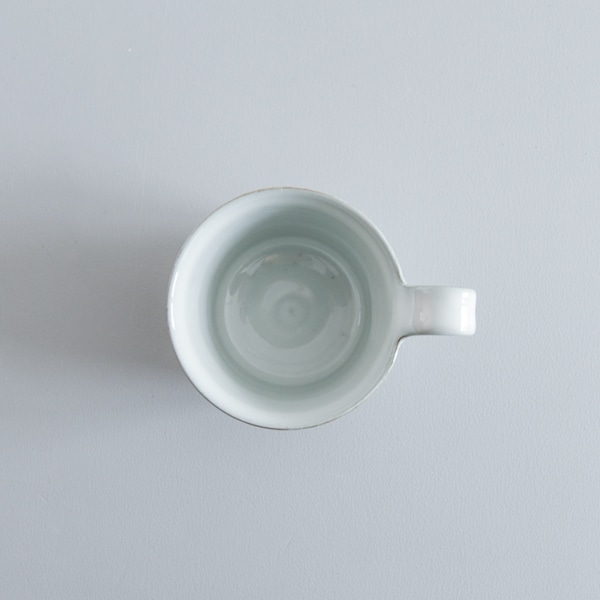 上國料正記　スープカップ　大（白）　H7.5ｃｍ（持手含む8.5cm）