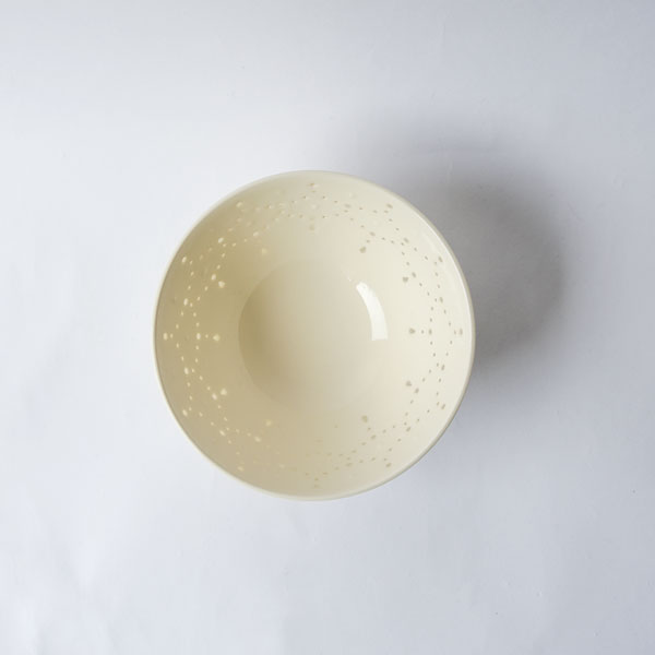 大井寛史　蛍手　飯碗　Φ12.5ｃｍ