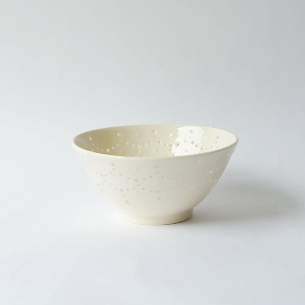 大井寛史　蛍手　飯碗　Φ12.5ｃｍ