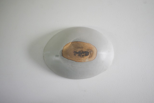 馬場勝文　土マット楕円皿23ｃｍ